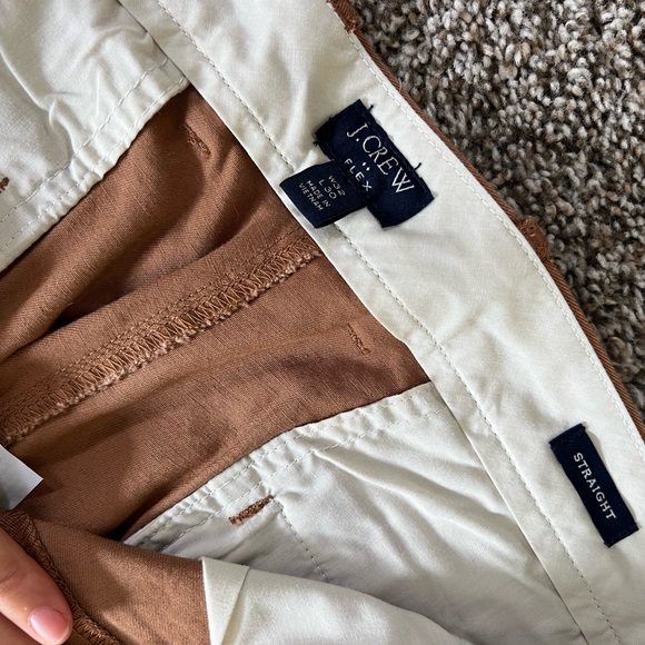 J. Crew flex straight leg brown men’s slacks 32x30 - Picture 3 of 3